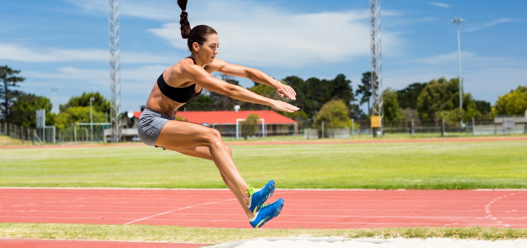 a female track and field athlete