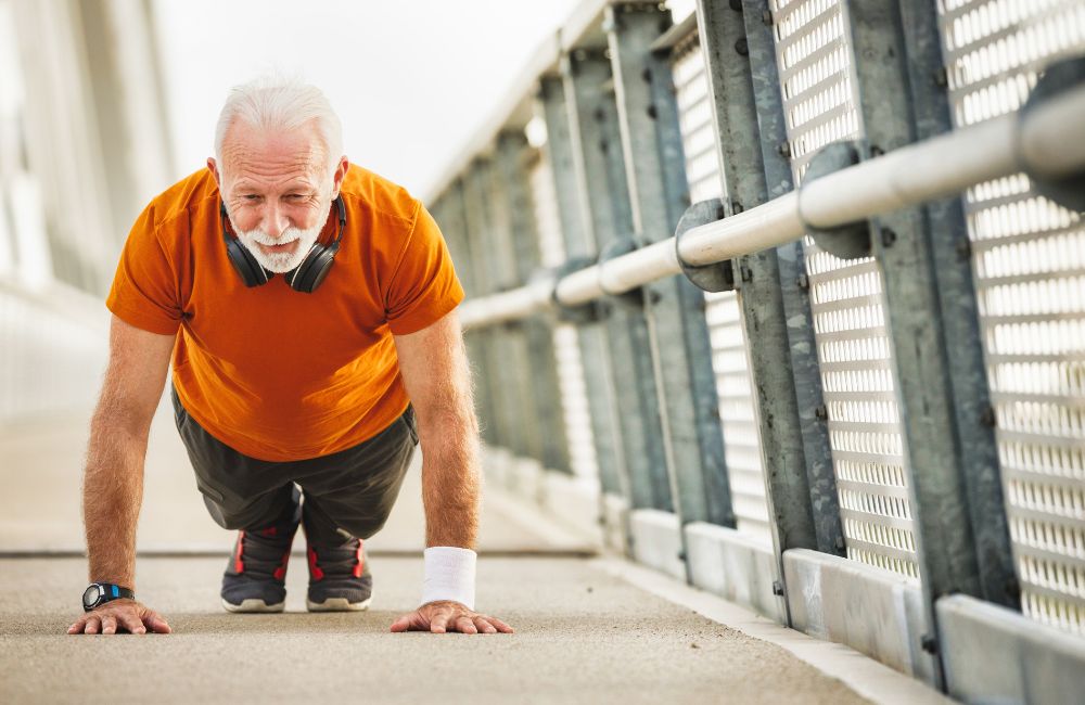 Man doing push-ups