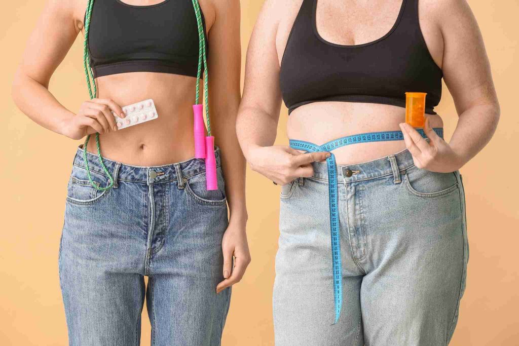 Women with different physique