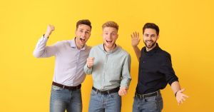Three young men