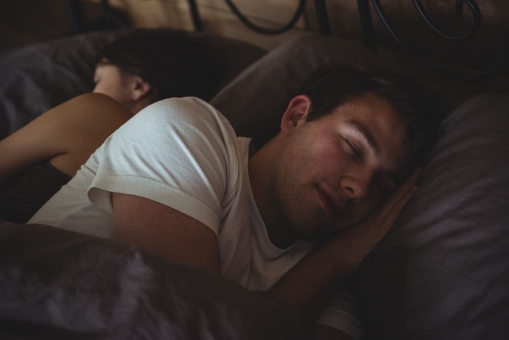 Man having a good sleep