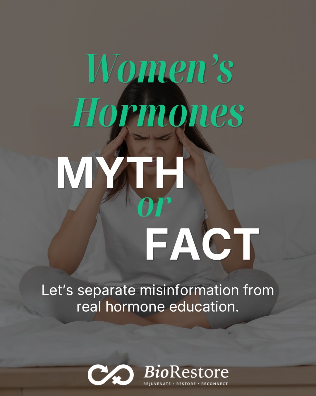 Women’s hormone myth or fact graphic