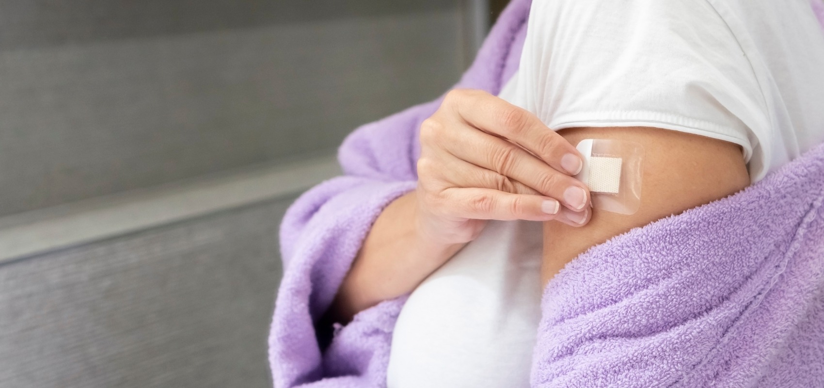 a clear hormone replacement therapy (HRT) transdermal patch