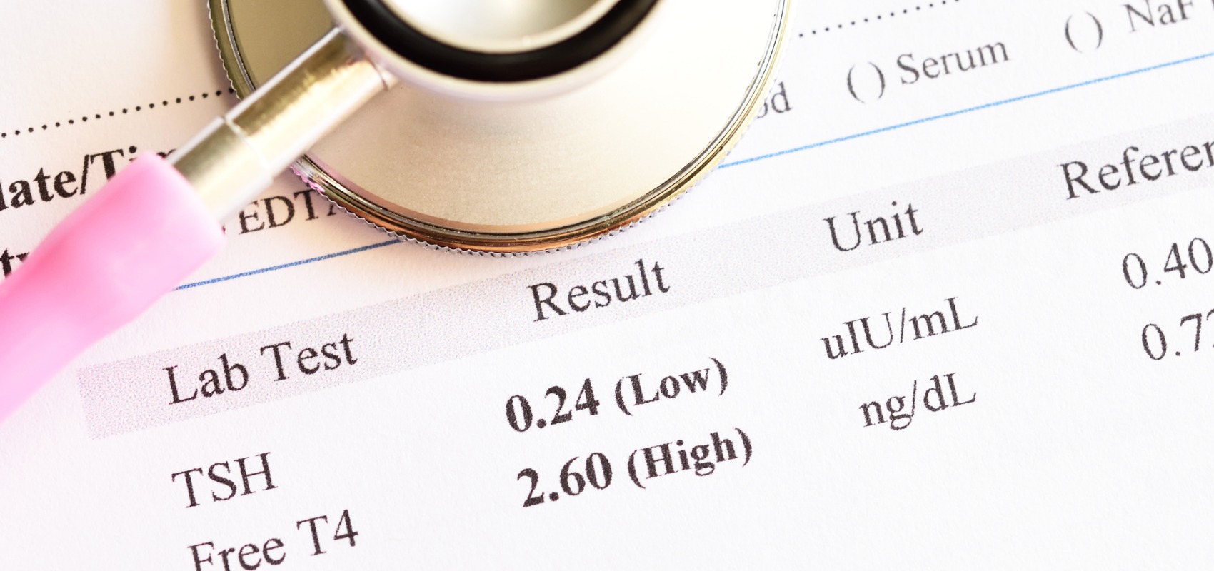 medical lab test report