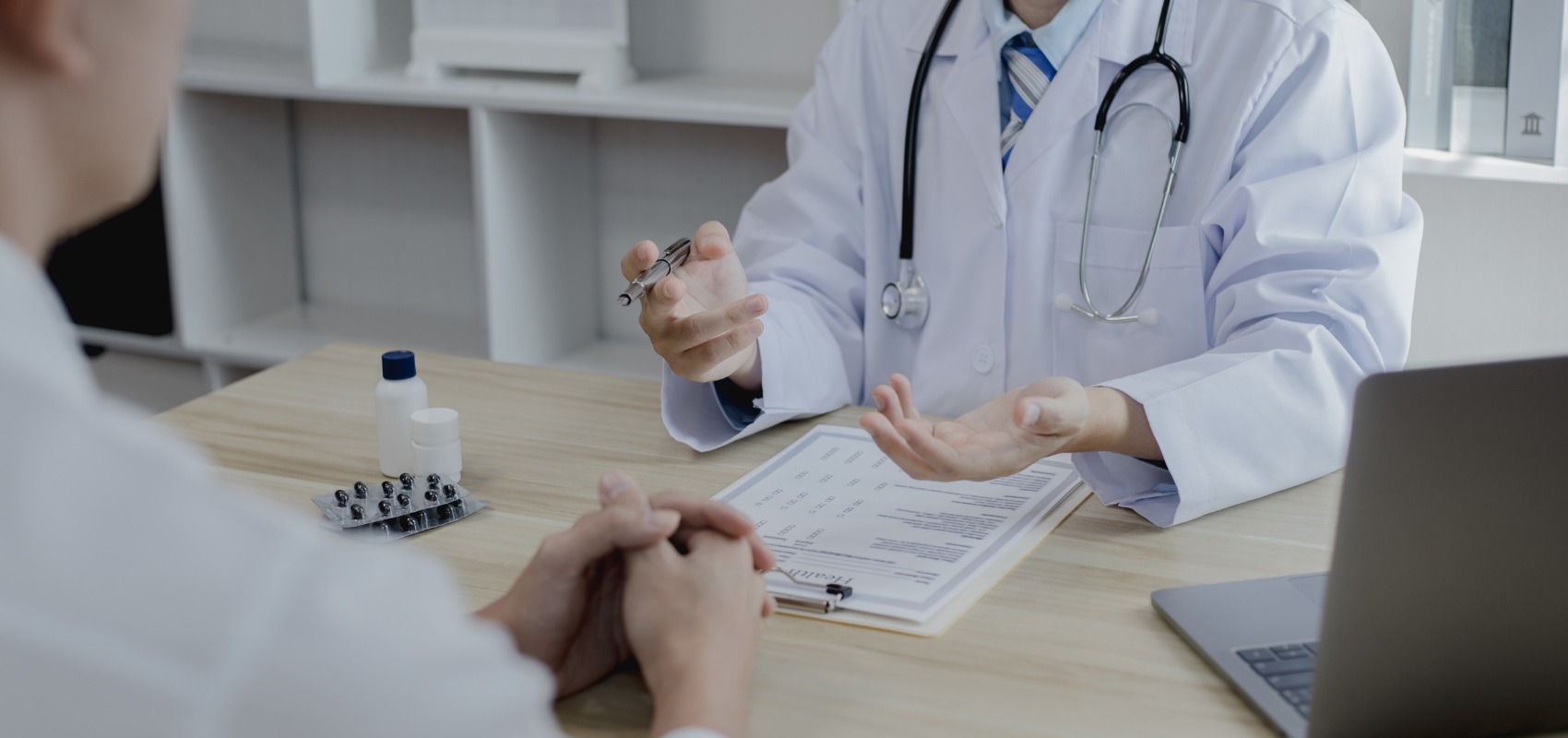 explaining a medical report and prescription options