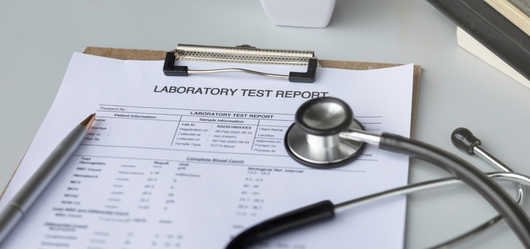 printed laboratory test report