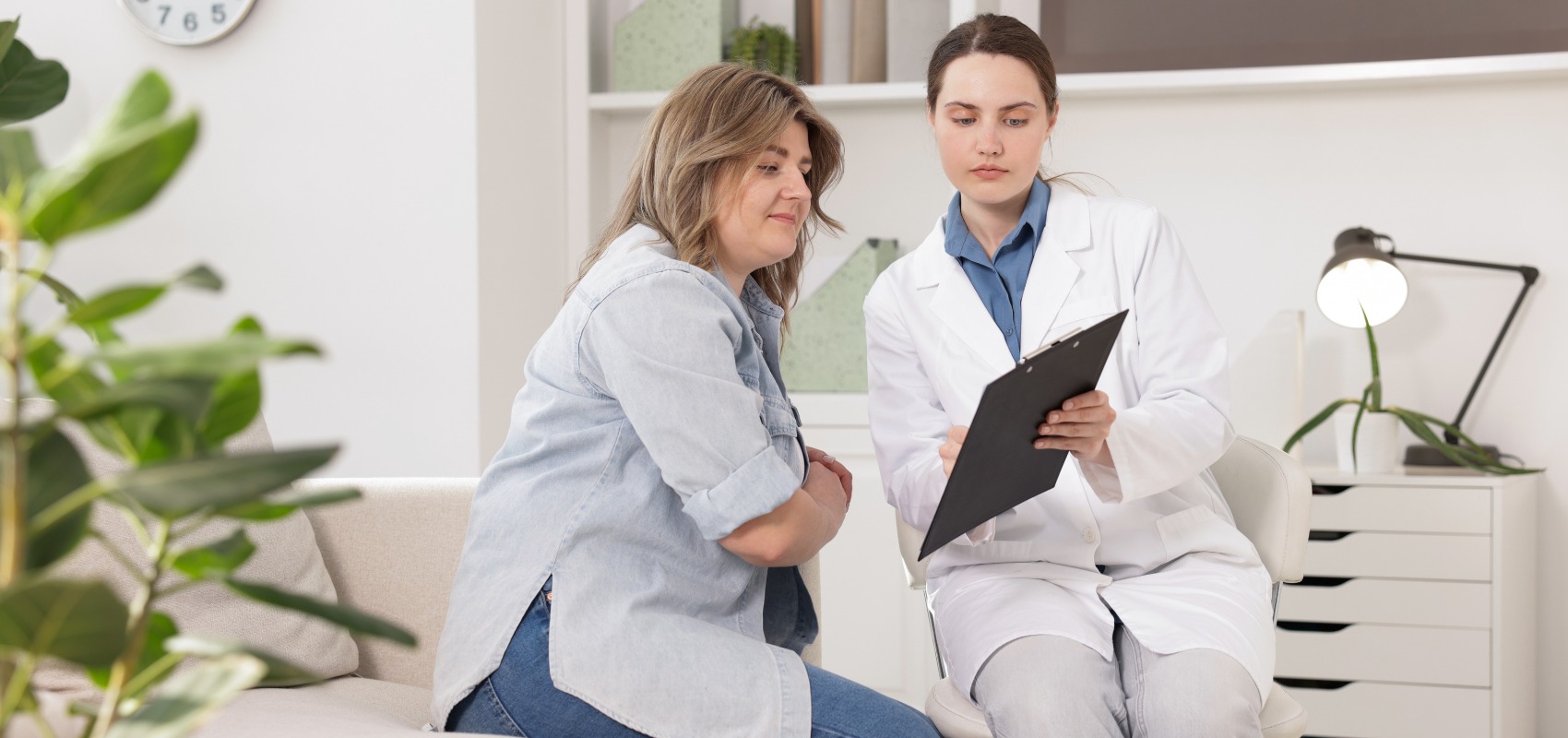 patient discussing personalized weight-management