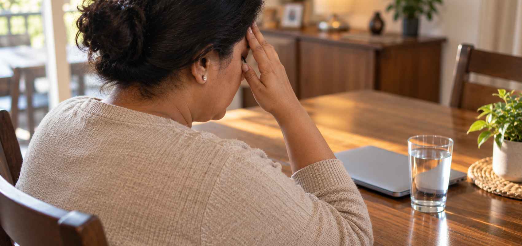 suggesting a mild headache