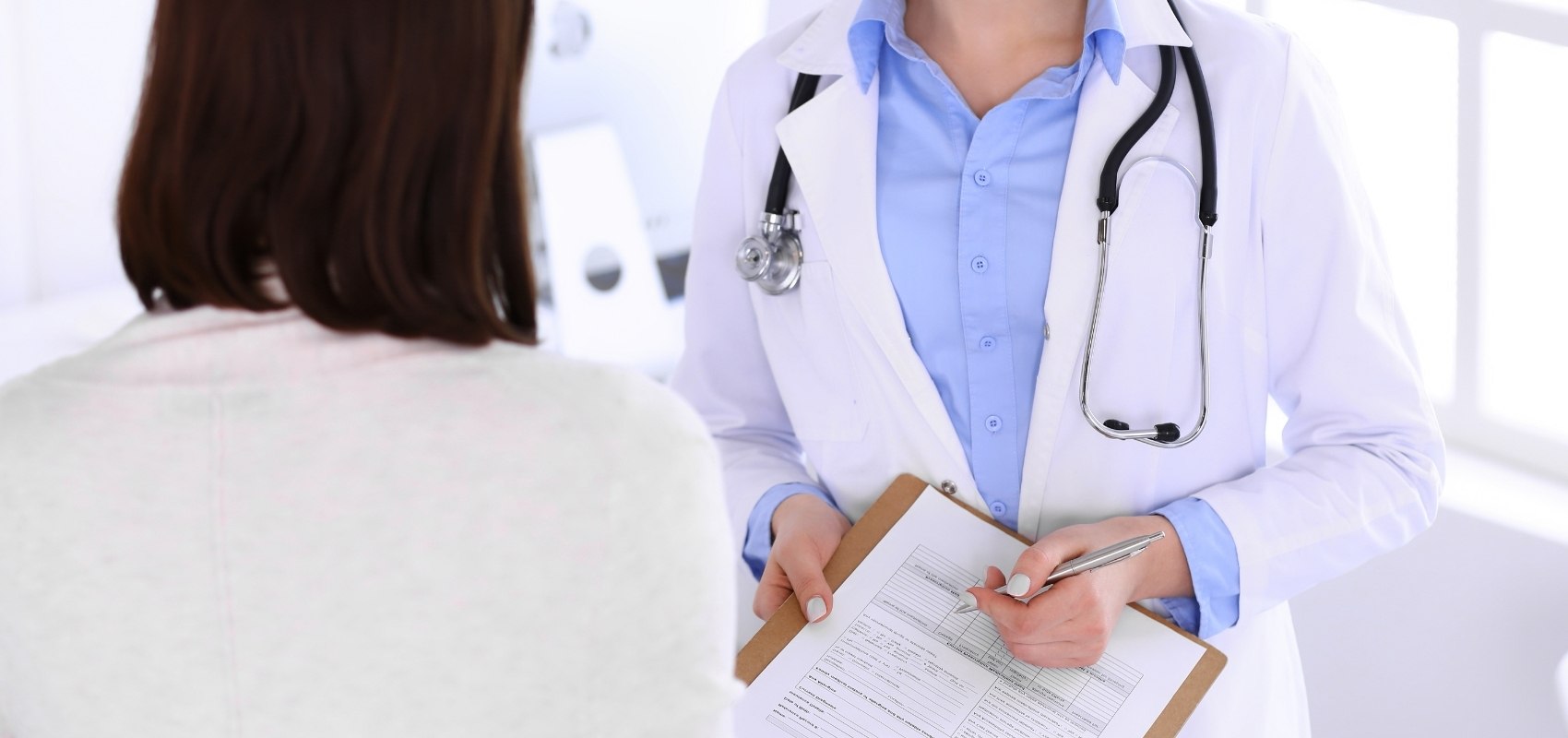 doctor in a white coat