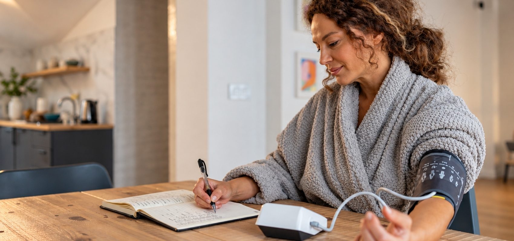 using a digital upper-arm blood pressure monitor