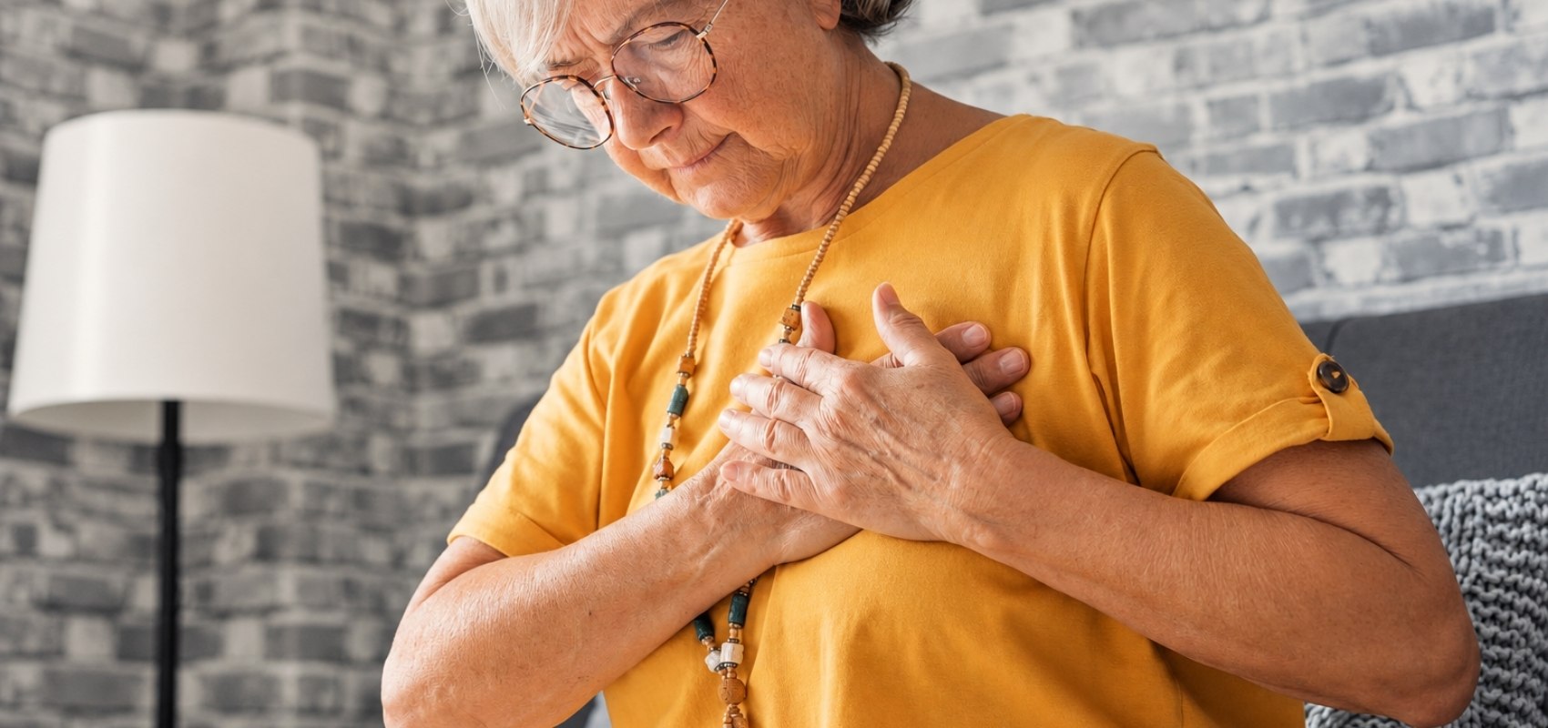 stressed mature middle aged woman feeling pain